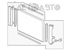 Radiator de răcire apă Lexus NX200t NX300 15-21 nou, neoriginal.