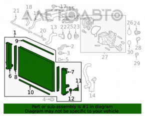 Radiator de răcire apă Lexus NX200t NX300 15-21