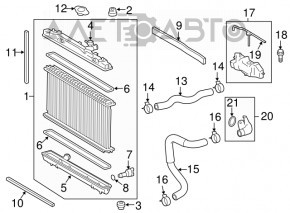 Radiator racire apa Lexus ES300h 13-18 POLCAR