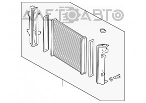 Radiatorul de răcire a apei pentru Lexus GX470 03-09 nu este original.