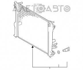 Radiatorul de răcire a apei pentru Lexus ES300h 19-