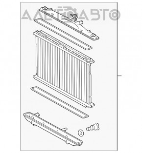 Radiator de răcire apă Lexus RX350 16-22 nou, neoriginal.