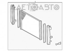 Radiator de răcire apă Toyota Rav4 13-18 nou, neoriginal NISSENS