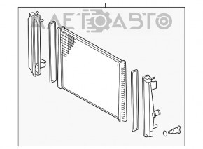 Radiator de răcire apă Toyota Rav4 13-18 hibrid