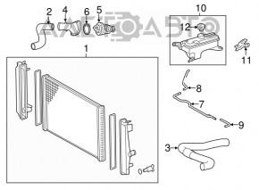 Radiator de răcire apă Toyota Rav4 13-18 hibrid nou aftermarket