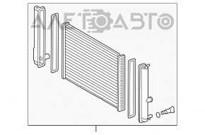 Radiator de răcire apă Toyota Prius V 12-17 nou, neoriginal.