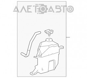 Rezervorul de expansiune al sistemului de răcire Toyota Camry v70 18- cu capac nou, neoriginal.