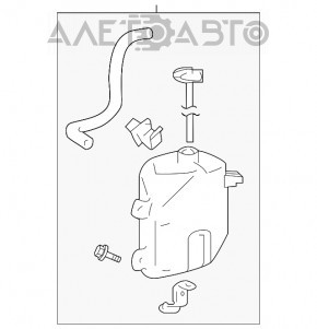 Расширительный бачок охлаждения Toyota Camry v70 18-19 2.5 JP с крышкой новый OEM оригинал