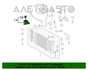 Rezervorul de expansiune al sistemului de răcire pentru Lexus GX470 03-09, nou, original OEM