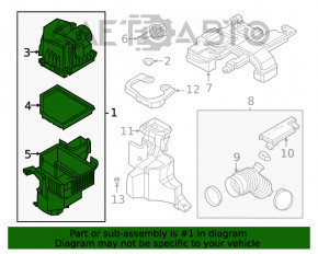 Corpul filtrului de aer Nissan Sentra 20-