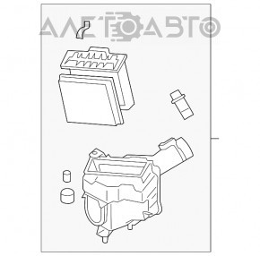 Корпус воздушного фильтра правый Infiniti G35 G37 4d 06-09 новый OEM оригинал