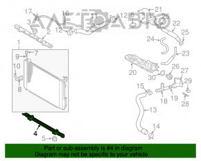 Suport radiator inferior Lexus RX400h 06-09