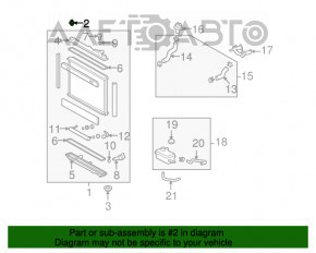 Suport radiator stânga sus Lexus GS300 GS350 GS430 GS450h 06-11