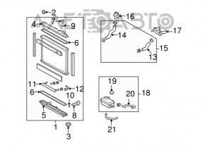 Опора радиатора верхняя правая Lexus GS300 GS350 GS430 GS450h 06-11