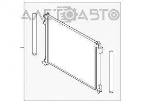 Radiatorul intercoolerului Lexus NX300 18-21 nou OEM original