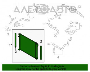 Radiatorul intercoolerului Lexus NX300 18-21 nou OEM original