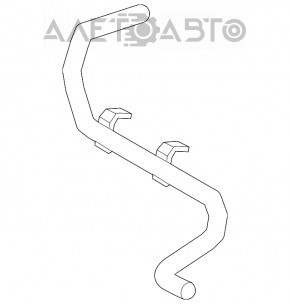 Furtunul de răcire pentru Lexus NX200t NX300 NX300h 15-21 către rezervorul de expansiune al intercoolerului, nou, original OEM.