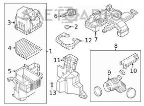 Receptor de aer Nissan Sentra 20-