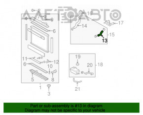 Racordul de răcire superior pentru Lexus LS460 07-12