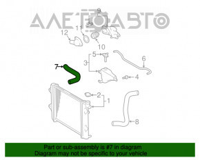 Furtunul de răcire superior al radiatoarelor pentru Lexus GX470 03-09