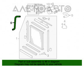 Furtunul de răcire inferior Toyota Sequoia 08-16 nou OEM original