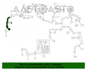 Патрубок охлаждения нижний Lexus RX350 RX450h 16-22