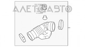 Воздуховод на коллектор правый Infiniti G37 4d 08-13