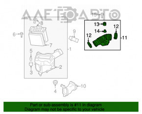 Воздуховод на коллектор левый Infiniti G37 4d 08-13