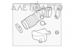 Conducta de aer la colectorul stâng Infiniti G35 4d 06-09