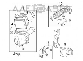 Conducta de aer la colectorul stâng Infiniti G35 4d 06-09