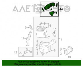 Conducta de aer la colectorul drept Infiniti G35 4d 06-09