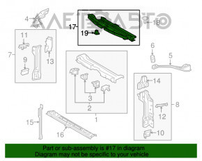 Deflector radiator superior Toyota Prius 50 16-