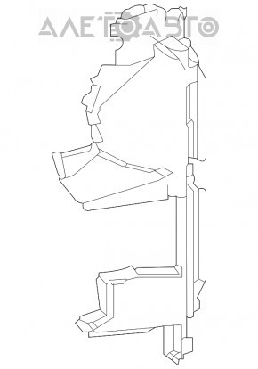 Deflector radiator dreapta Toyota Highlander 20-22 3.5