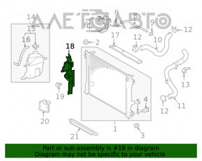 Deflector radiator stânga Toyota Camry v70 18- L\LE\XLE