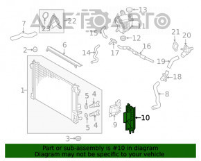 Deflector radiator stânga Toyota Prius 50 16-