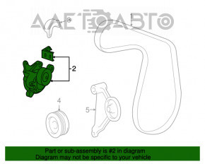 Roleta tensorului curelei de transmisie a Toyota Camry v40 scoate un sunet de rulment