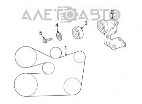 Tensorul curelei de transmisie Toyota Sienna 11-20 2GRFE 3.5