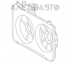 Difuzorul capacului radiatorului gol pentru Lexus RX400h 06-09