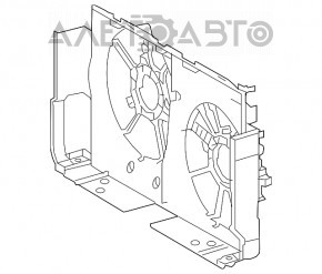 Difuzorul capacului radiatorului asamblat pentru Lexus NX200t NX300 15-21, nou, neoriginal.