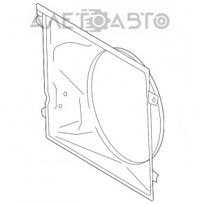 Difuzorul capacului radiatorului gol Lexus GX470 03-09 nou OEM original