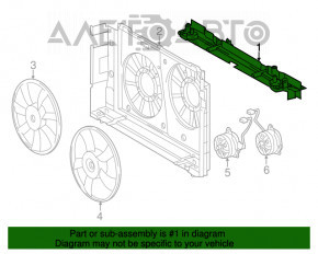 Bara difuzorului de sus Lexus CT200h 11-17