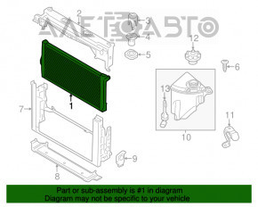 Radiator de răcire apă BMW 5 F10 10-17 3.0 AWD