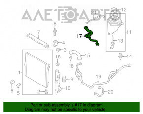 Патрубок охлаждения радиатор верхний BMW X5 E70 07-13 3.0