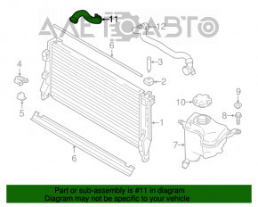 Патрубок охлаждения верхний Mini Cooper F56 3d 14- 1.5t