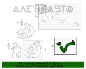 Furtunul de răcire superior al radiatoarelor pentru BMW X3 F25 11-17 2.0T