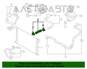 Furtunul de răcire superior al Mini Cooper Countryman R60 10-16 1.6