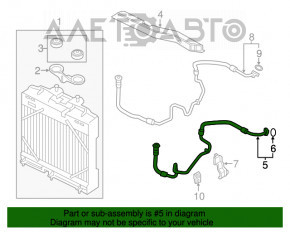 Трубка радиатора охлаждения масло BMW 5 F10 10-17 вход