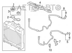 Трубка радиатора охлаждения масло BMW 5 F10 10-17 вход