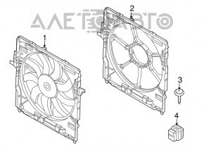 Диффузор кожух радиатора в сборе BMW X5 E70 07-13 3.0