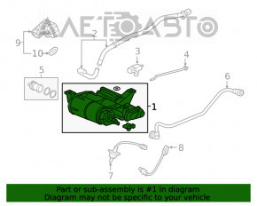 Canistra cu absorbant de cărbune Honda Civic X FC 16-21 2.0 asamblată